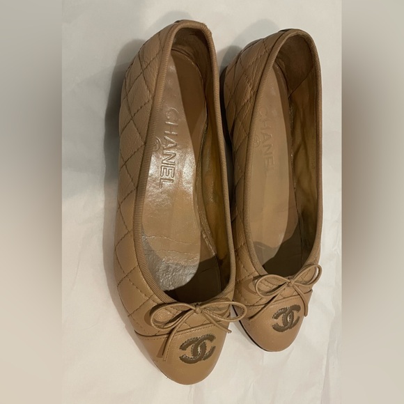 Authentic size 36 chanel cambon quilted leather ballet flats s - Picture 4 of 10